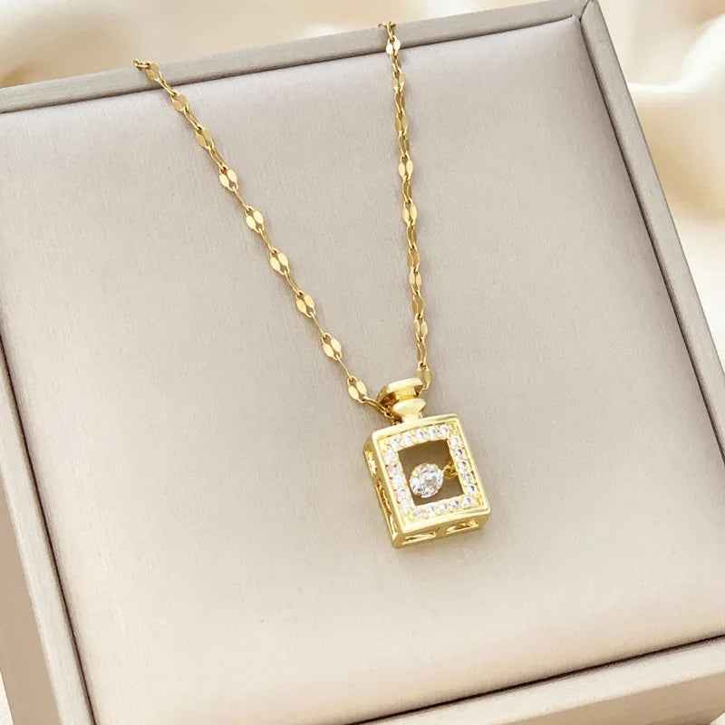 Korean Trend Zircon Luxury Female Necklace Charm Jewelry Gift Fashion Jewelry Woman