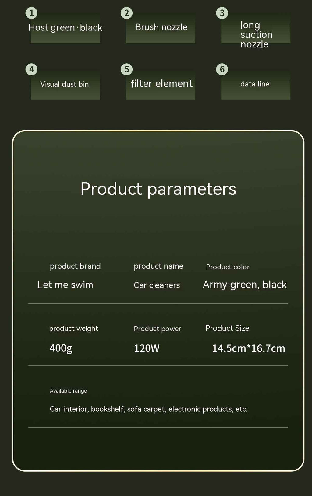 Mini Home Car Wireless Handheld Vacuum Cleaner