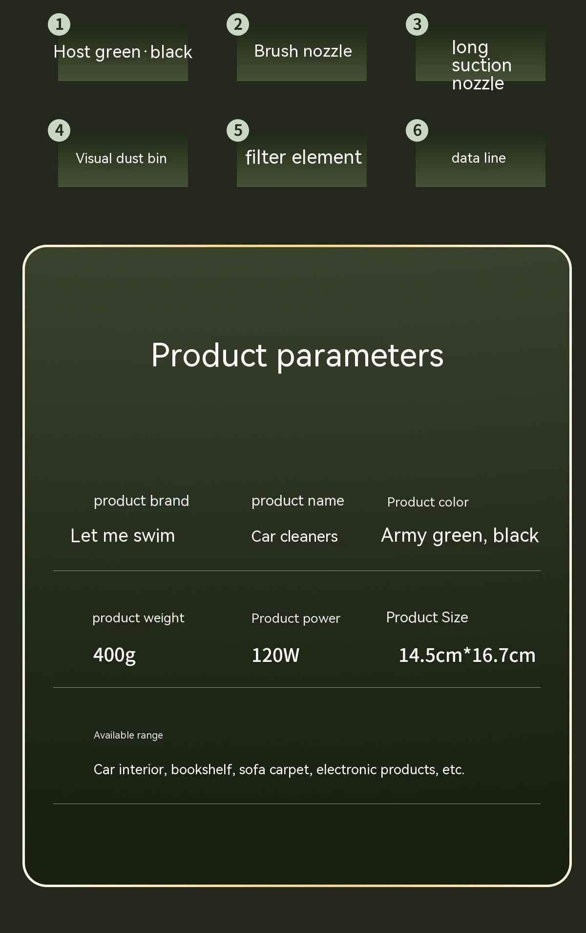 Mini Home Car Wireless Handheld Vacuum Cleaner