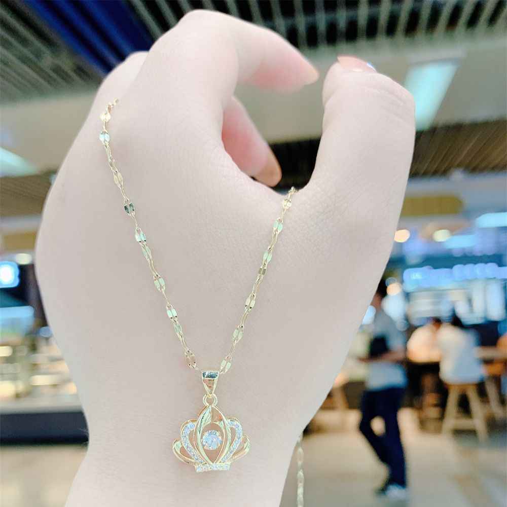 Korean Trend Zircon Luxury Female Necklace Charm Jewelry Gift Fashion Jewelry Woman