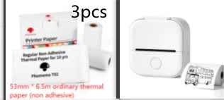 Portable Mini Thermal Label Printer Home Photo Printer Student Wrong Question Printer Bluetooth-compatible Mini Label Printer Price Tag