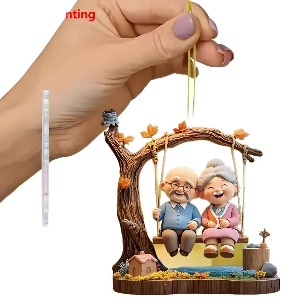 Christmas Hanging Decoration Round Acrylic Decorative Pendant