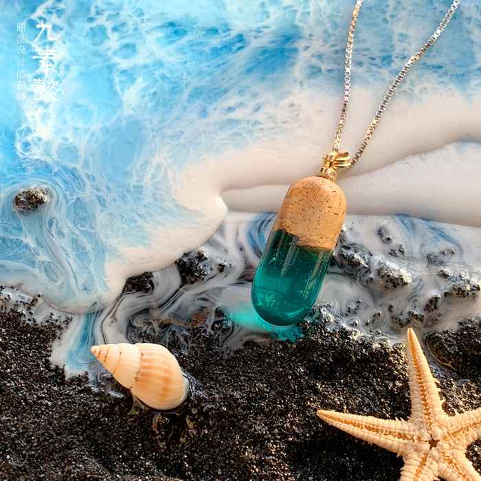 Reative Time Star Capsule Luminous Pendant Necklace