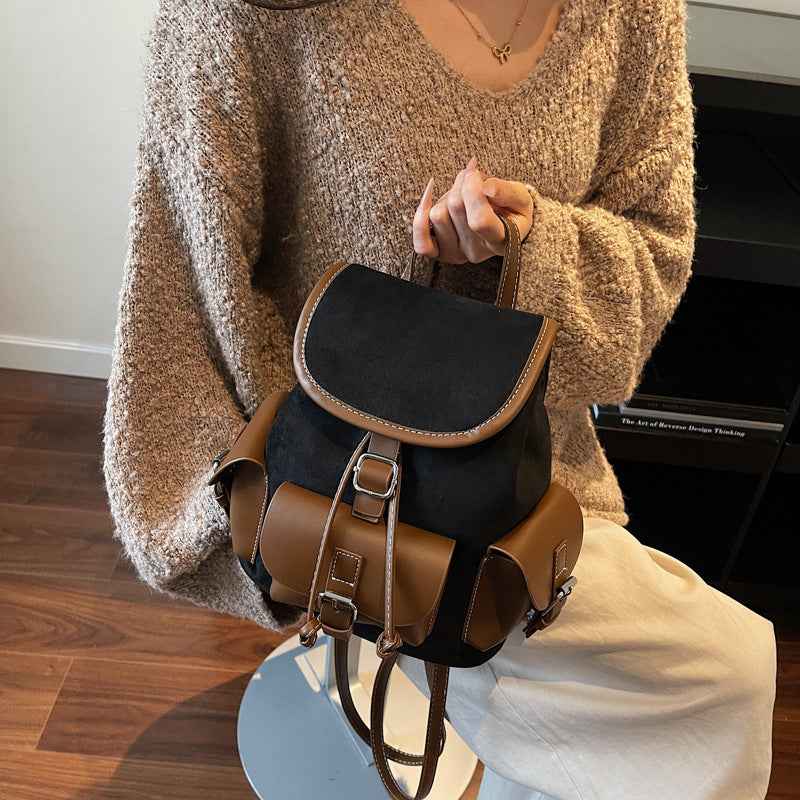 Personality Simple Retro Textured Fashion Women's Backpack
