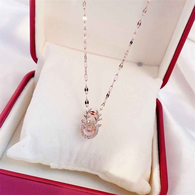 Korean Trend Zircon Luxury Female Necklace Charm Jewelry Gift Fashion Jewelry Woman