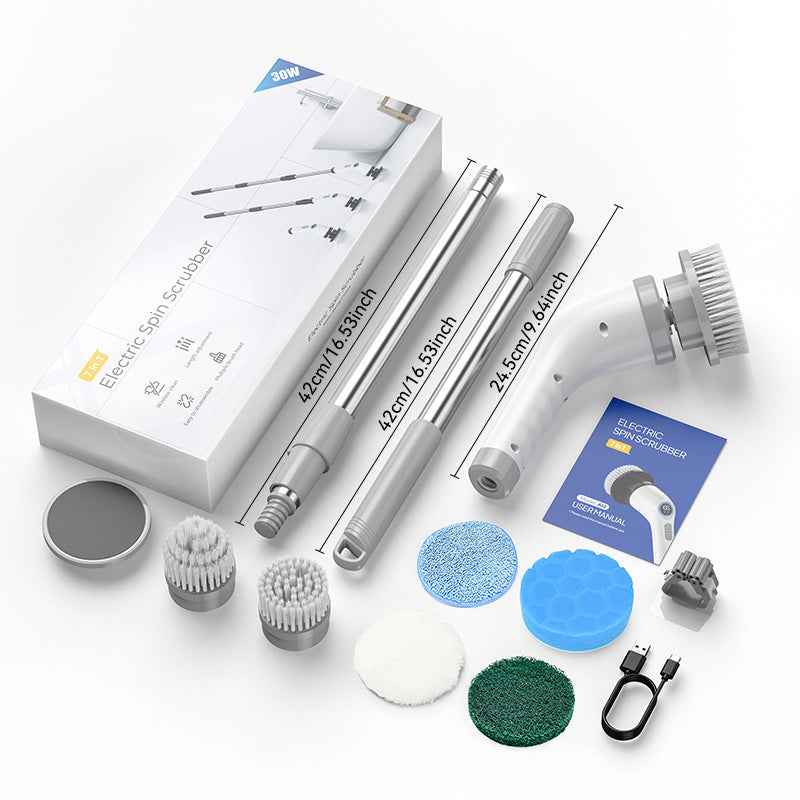 Large Capacity Battery Long Life 7-in-1 Rotating Electric Cleaning Brush