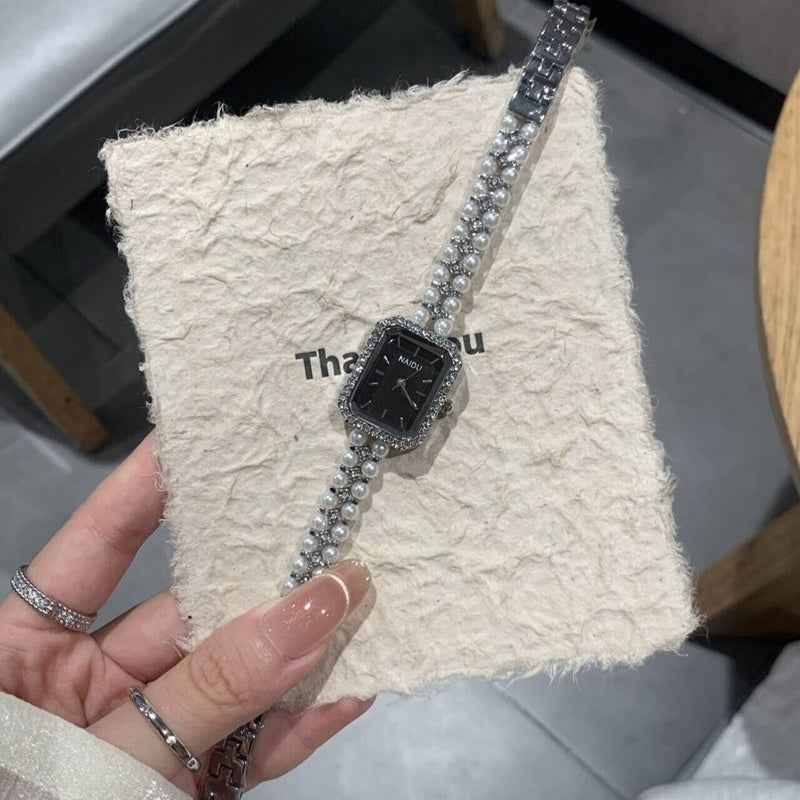 Women's Fashion Pearl Bracelet Watch