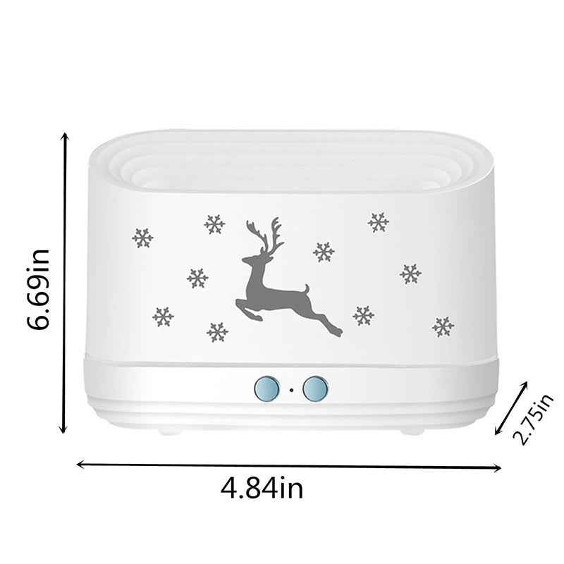 Diffuseur d'humidité Elk Flame - Humidificateur Mute, Lampe d'Ambiance pour Noël et Décorations de Maison