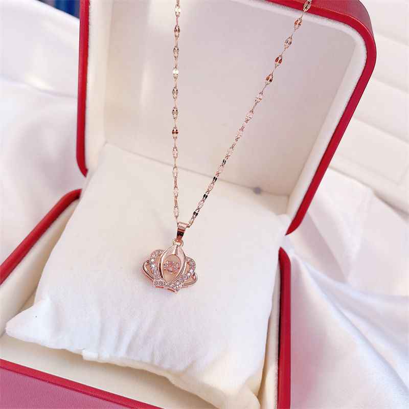 Korean Trend Zircon Luxury Female Necklace Charm Jewelry Gift Fashion Jewelry Woman
