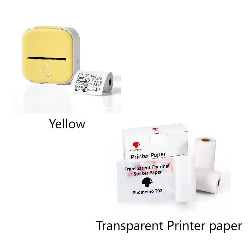 Portable Thermal Printer Mini Bluetooth Photo Printer for Students and Price Tags