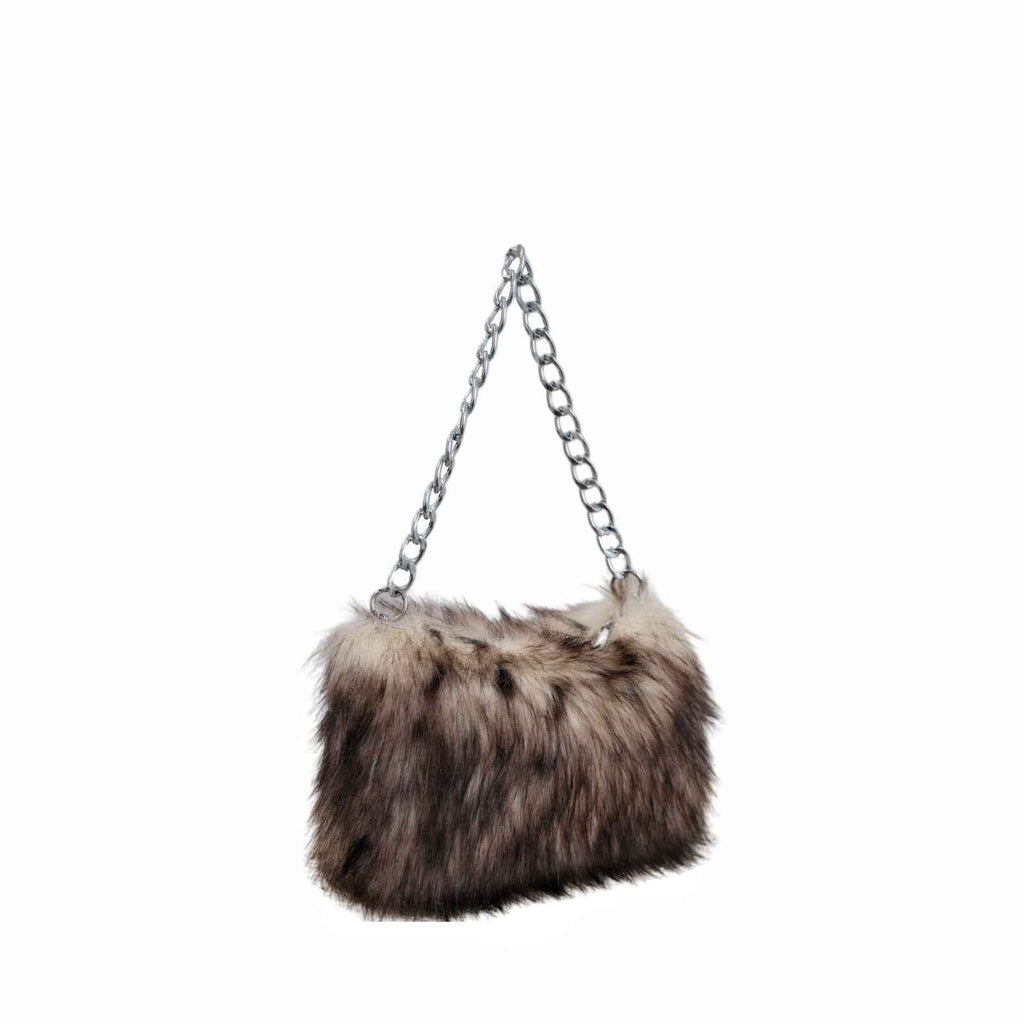 Japan And South Korea New Plush Underarm Shoulder Chain Bag