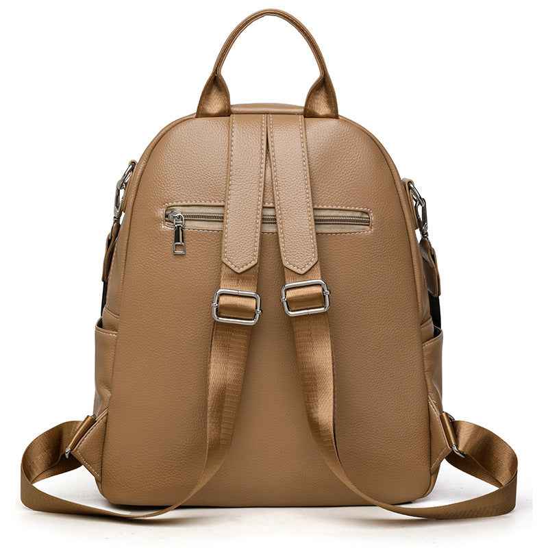New Multi-functional Hand-held Genuine Leather Tassel Backpack