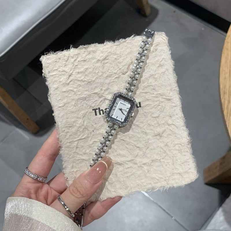 Women's Fashion Pearl Bracelet Watch