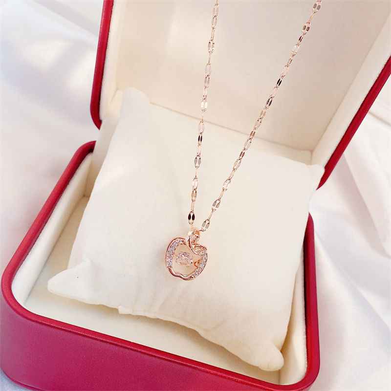 Korean Trend Zircon Luxury Female Necklace Charm Jewelry Gift Fashion Jewelry Woman