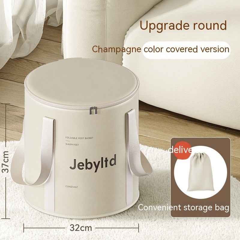 Household Folding Foot Bath Bag High Depth Over Calf Portable