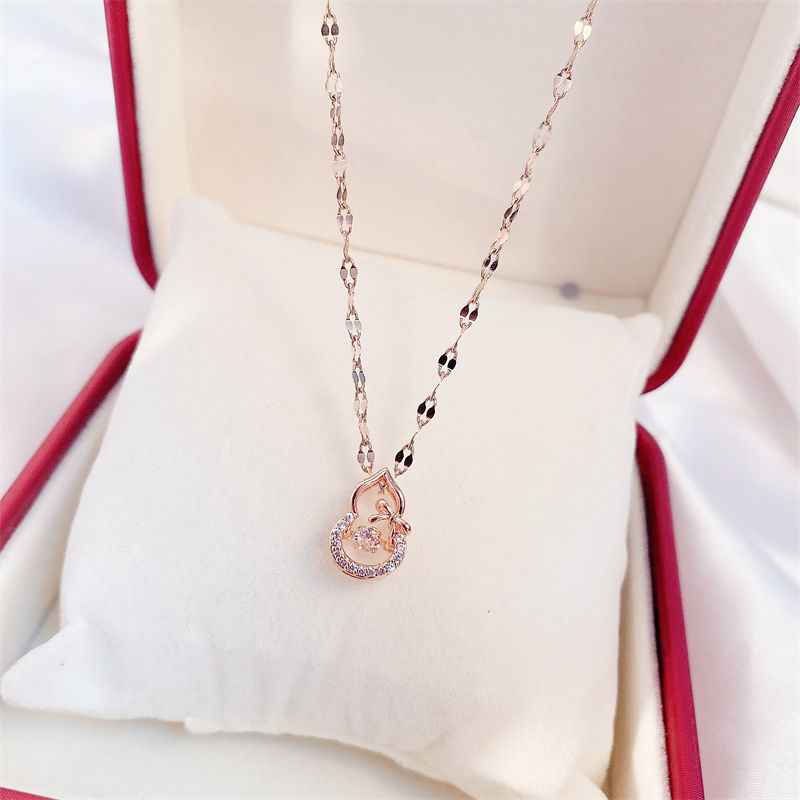 Korean Trend Zircon Luxury Female Necklace Charm Jewelry Gift Fashion Jewelry Woman