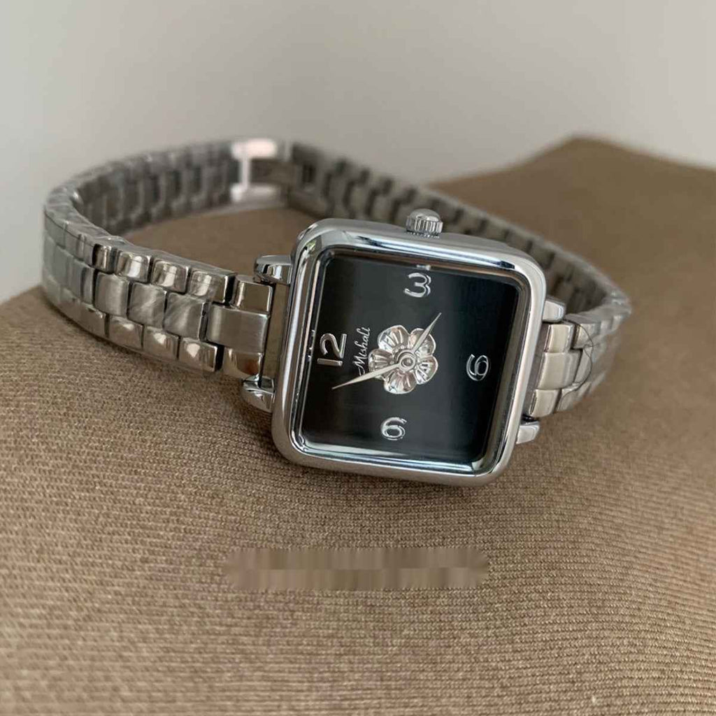 ZUORAN Camellia Steel Chain Square Niche High-grade Elegant Women's Watch