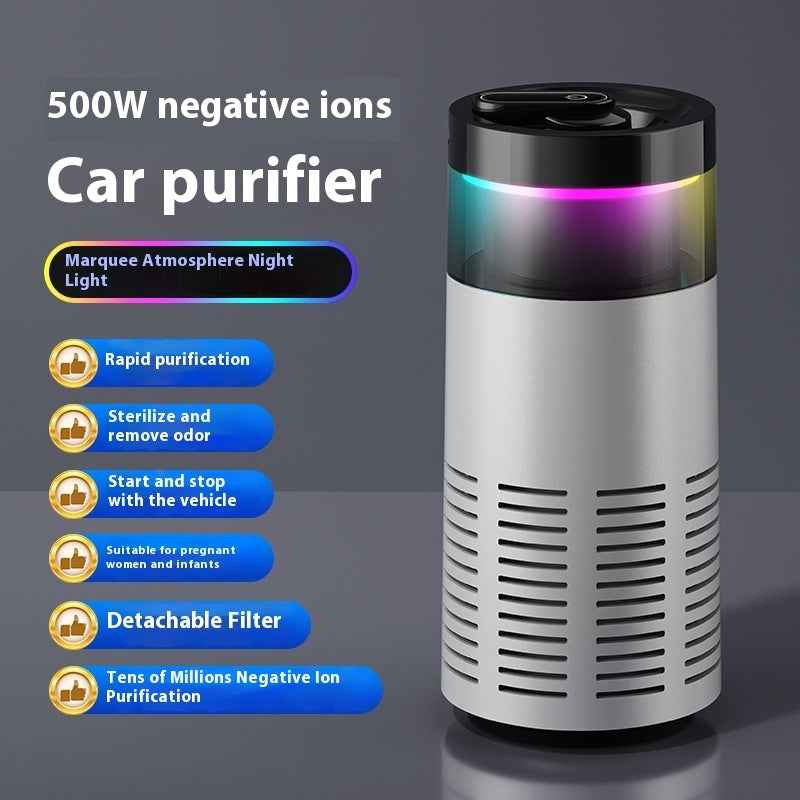 Car Air Purifier Home Indoor Desktop Formaldehyde Removal Ozone Odor Removal