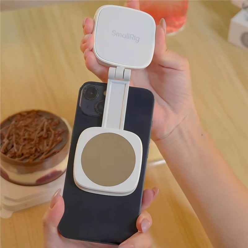 Éclairage pour streaming en direct avec aspiration magnétique pour téléphone mobile