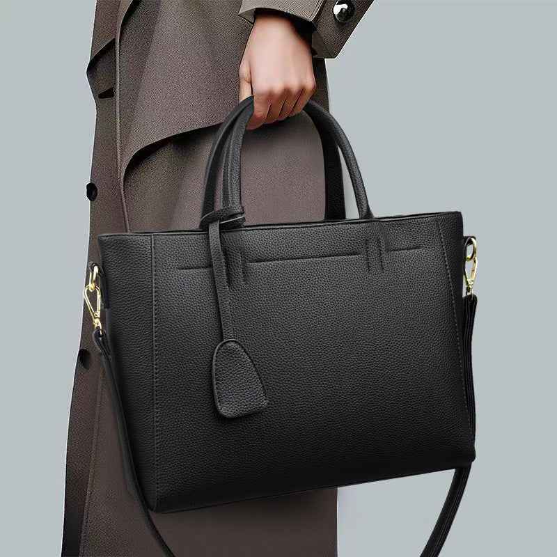 Soft Leather Tote Handbag Women's One Shoulder Crossbody Bag