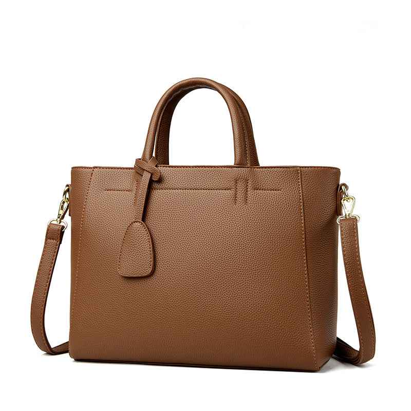 Soft Leather Tote Handbag Women's One Shoulder Crossbody Bag