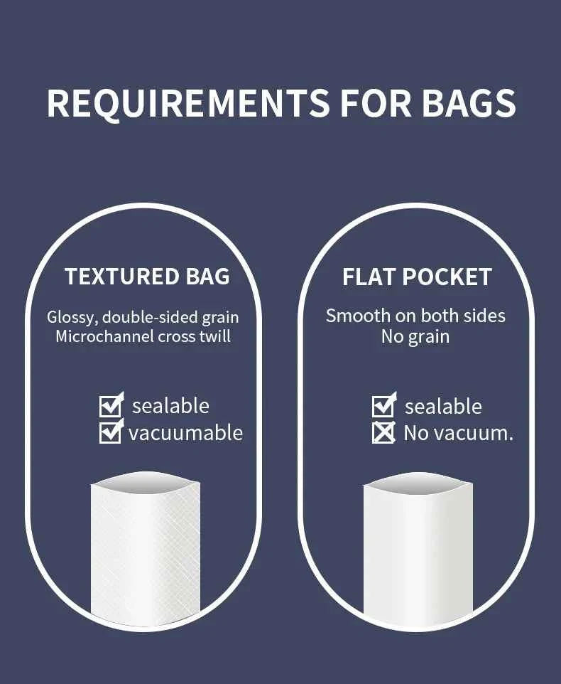 Electric Vacuum Sealer Food Storage Seal Touch Button Dry/Wet Built-in Cutter Kitchen Food Sealing Vacuum packaging machine