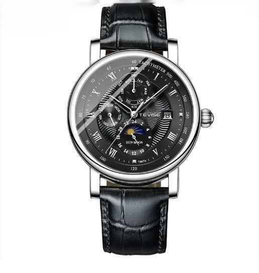 Men's Thin Calendar Large Dial Mechanical Watch