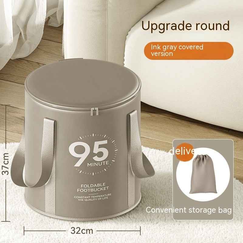 Household Folding Foot Bath Bag High Depth Over Calf Portable