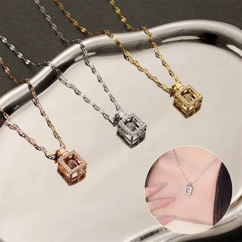 Korean Trend Zircon Luxury Female Necklace Charm Jewelry Gift Fashion Jewelry Woman
