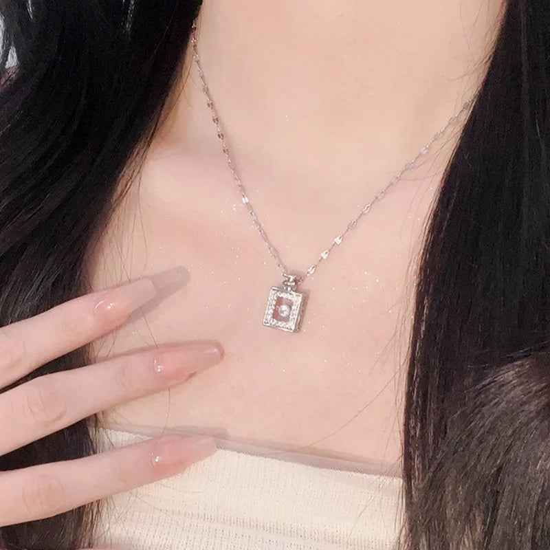 Korean Trend Zircon Luxury Female Necklace Charm Jewelry Gift Fashion Jewelry Woman