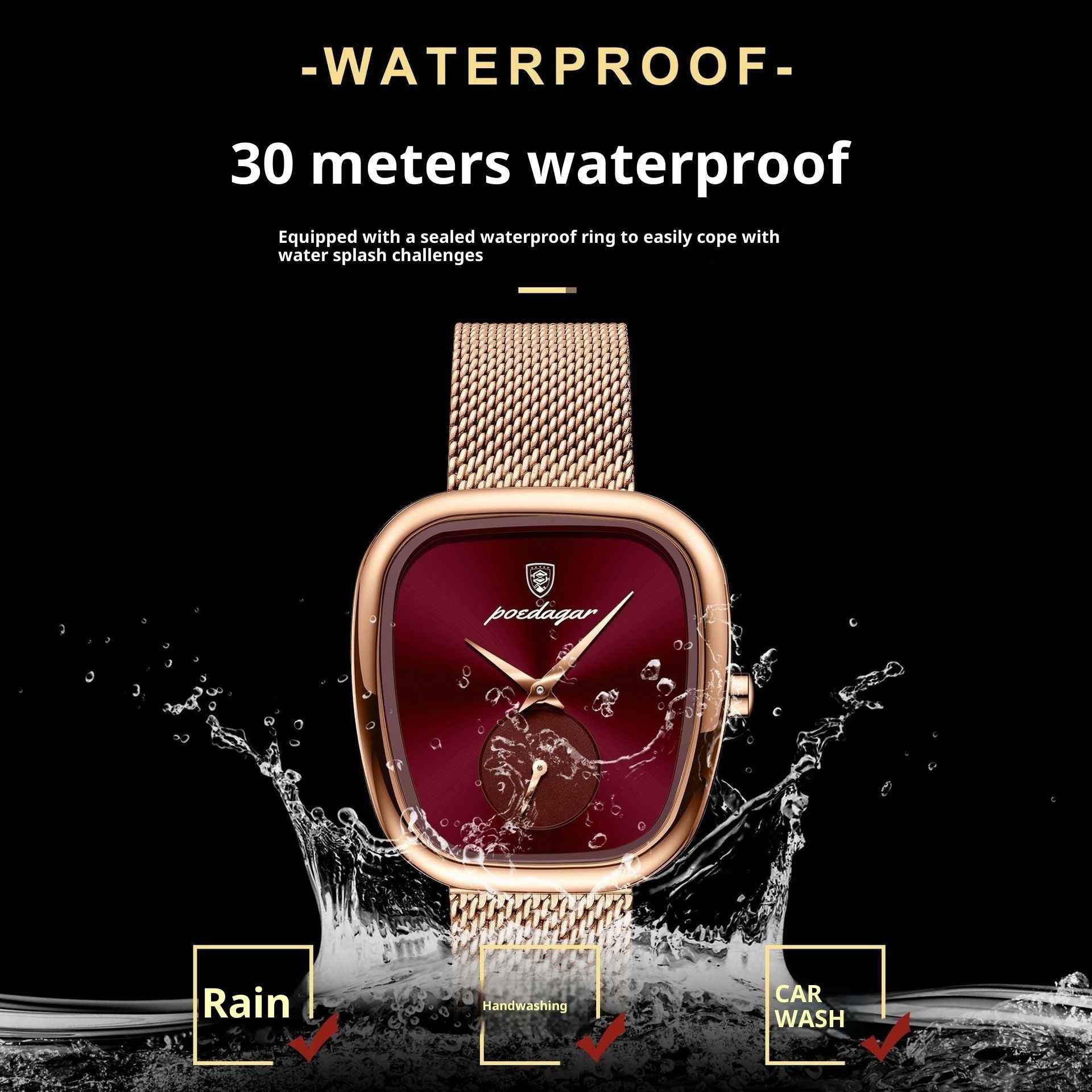 Temperament Korean Style Advanced Waterproof Net Red Watch For Women