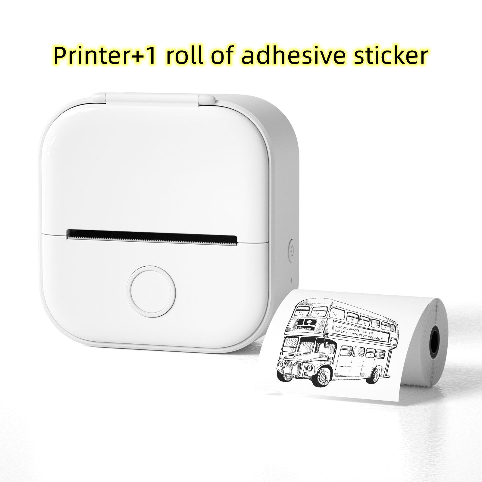 Portable Thermal Printer Mini Bluetooth Photo Printer for Students and Price Tags