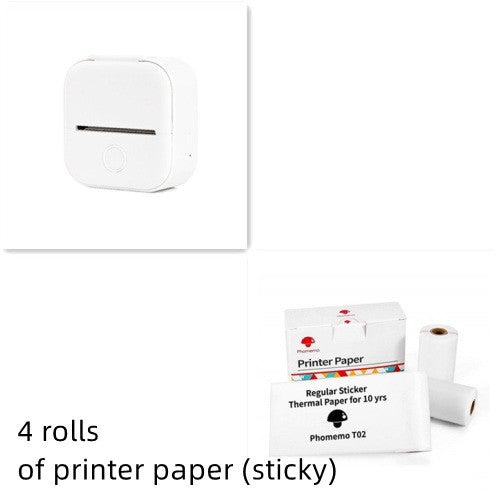 Portable Thermal Printer Mini Bluetooth Photo Printer for Students and Price Tags