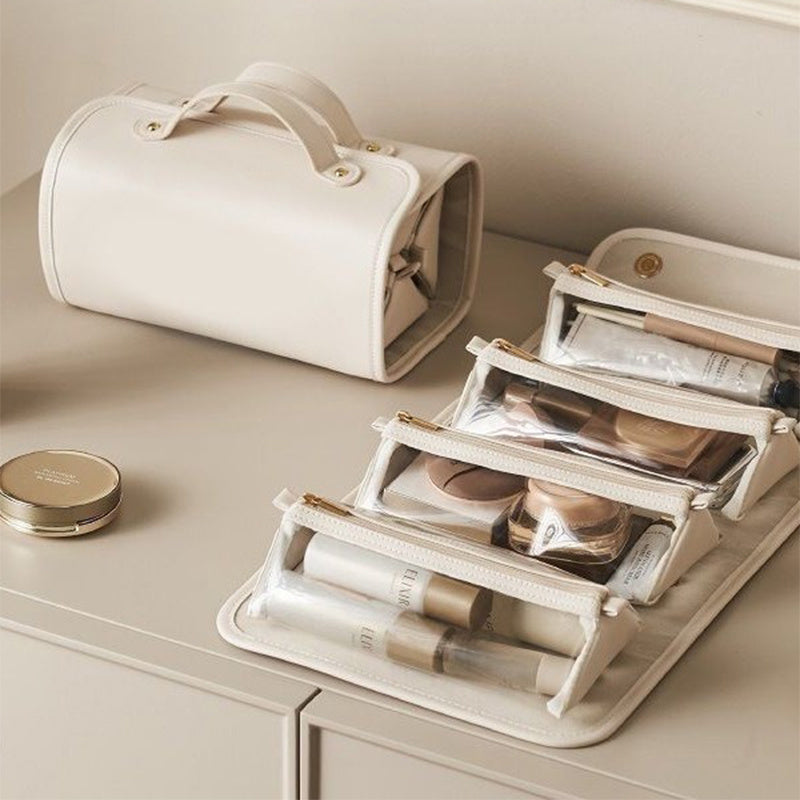 New Folding Cosmetic Bag Large Capacity Portable Handbag Waterproof