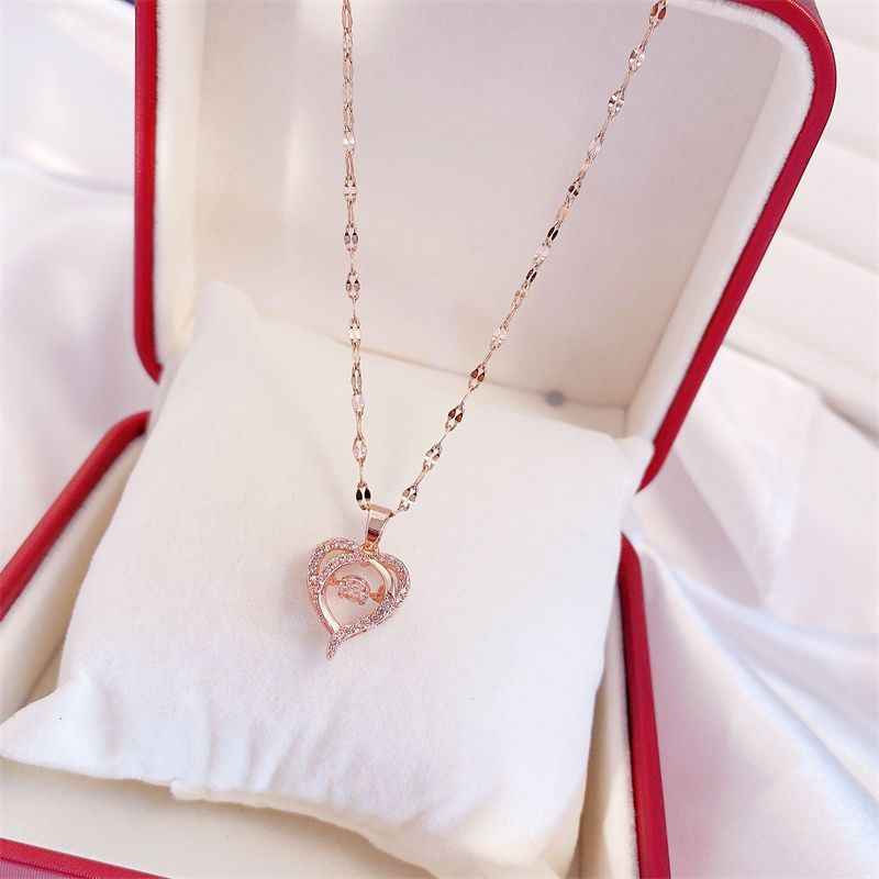 Korean Trend Zircon Luxury Female Necklace Charm Jewelry Gift Fashion Jewelry Woman