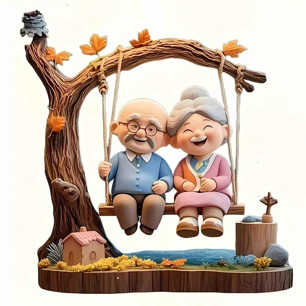 Christmas Hanging Decoration Round Acrylic Decorative Pendant