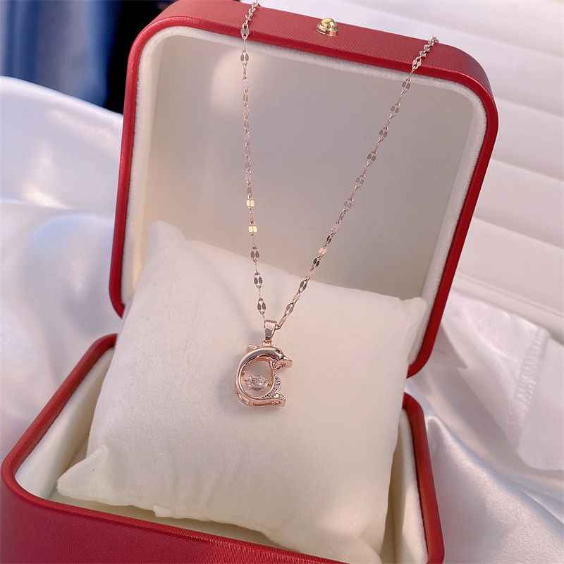 Korean Trend Zircon Luxury Female Necklace Charm Jewelry Gift Fashion Jewelry Woman